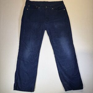 Mens Levis Cords 36x29 White Tab Blue - Worn Thighs